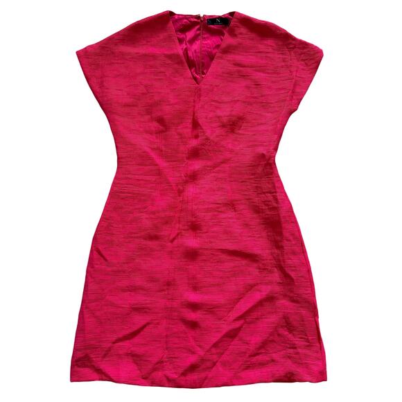 Natori Dresses & Skirts - Natori Pink Sheath Textured Short Dress size 6 NEW retail $169